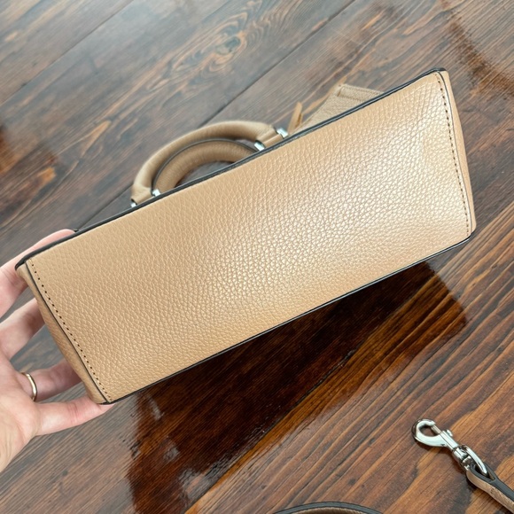 Rebecca Minkoff Women's Micro Regan Leather Satchel - Tan - Like New - Picture 7 of 11